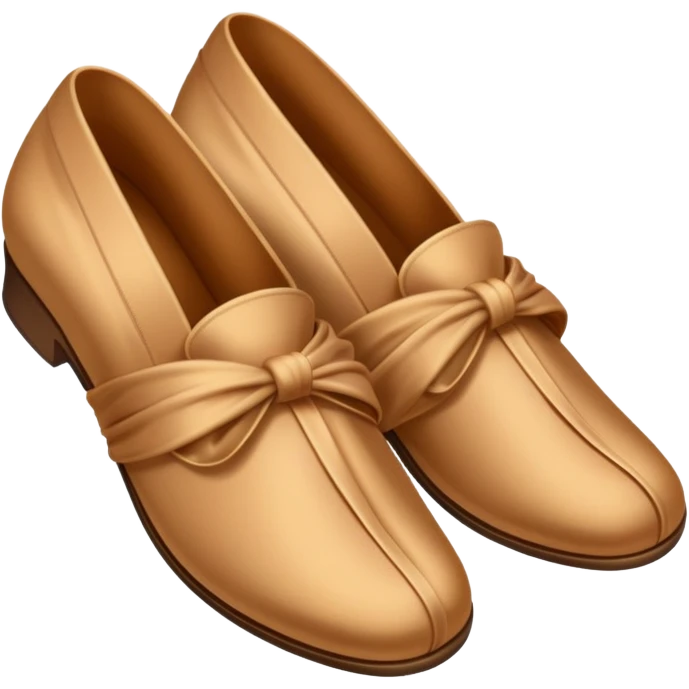 Brown silk slippers and robe emoji