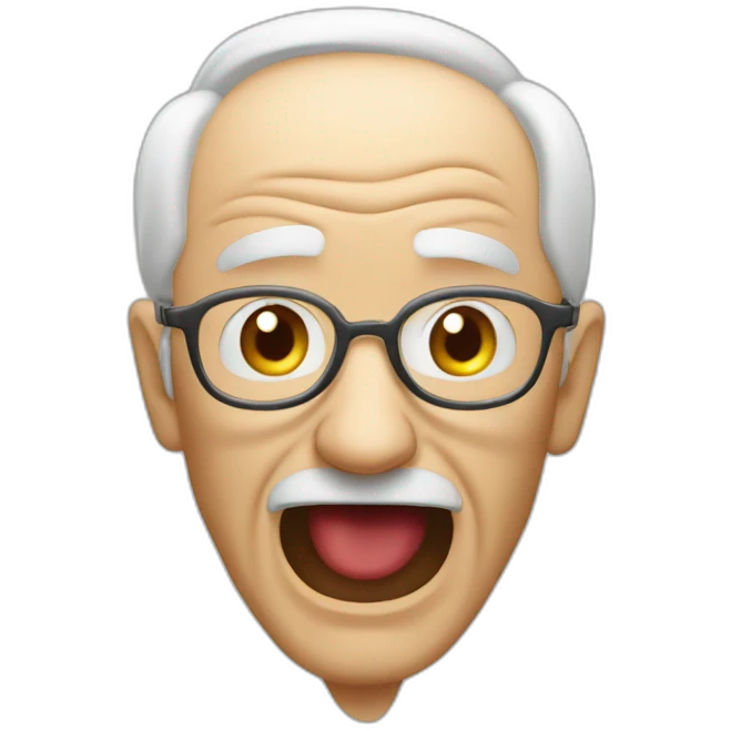 old man yells at apple vision pro emoji