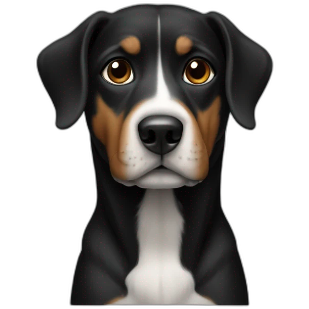 Dog black emoji