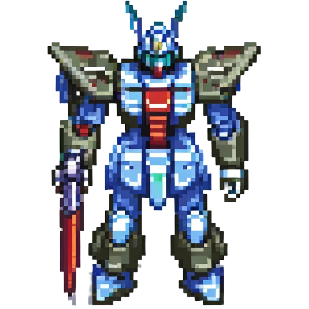 Gundam, no background emoji