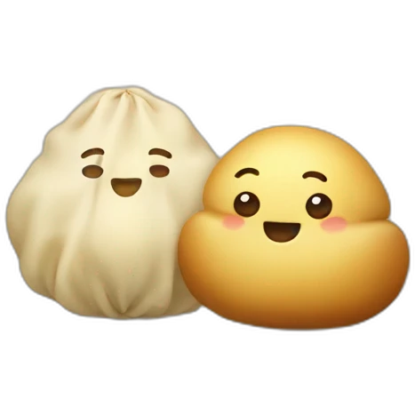 fat dumpling and a potatoe emoji