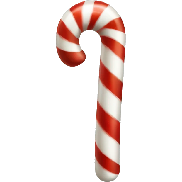 Peppermint candy cane emoji