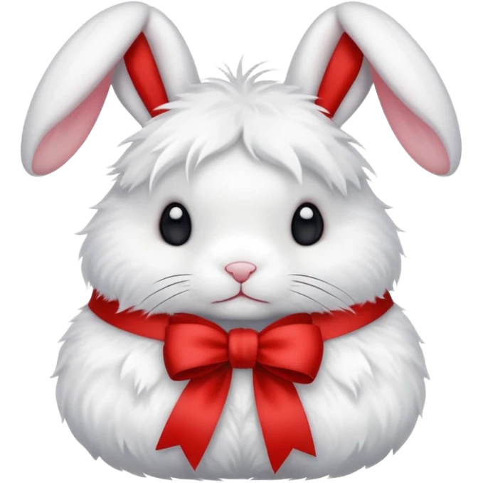 Red ribbon rabbit emoji