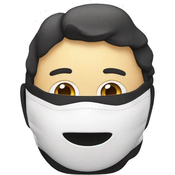 Un voleur avec des rayures noir et blanches. Un masque sur les yeux et un sac de banque sur le dos emoji