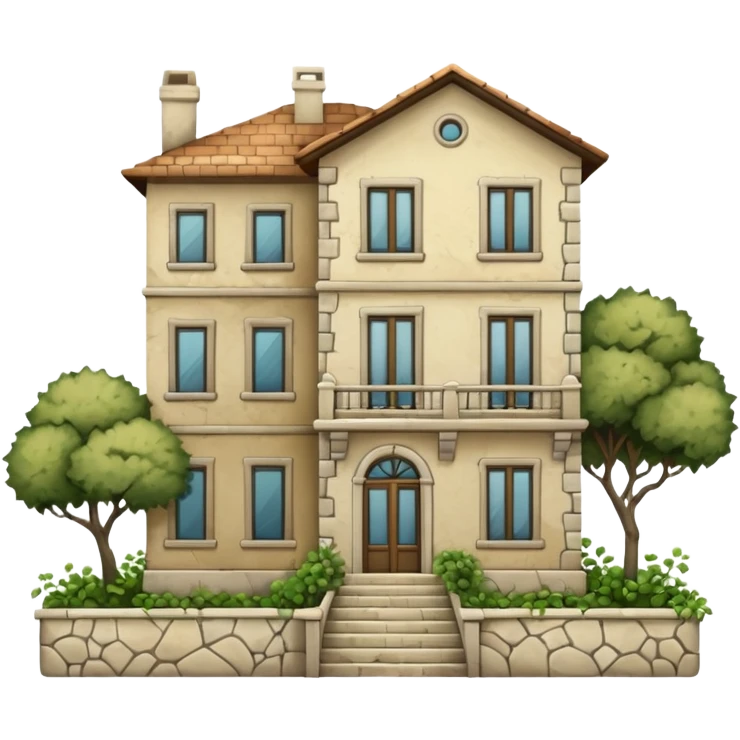 villa in good condition with only 1 abounded apartment emoji