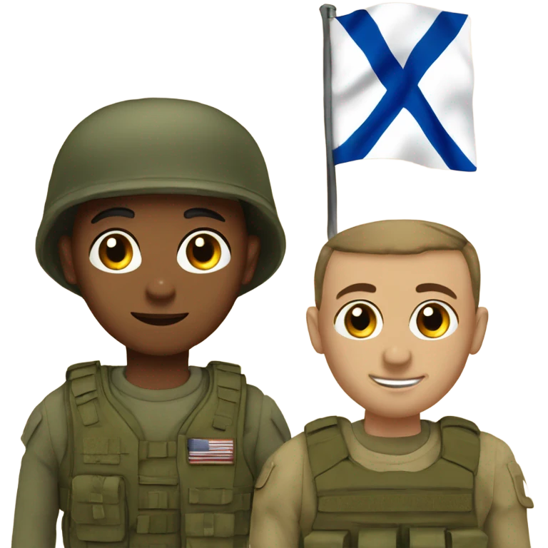 Israel and solider emoji