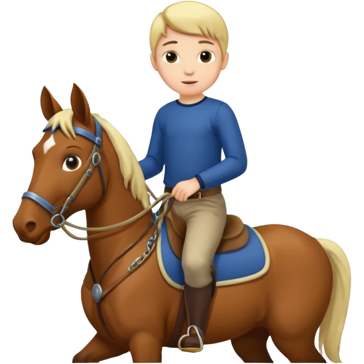 boy on horse emoji