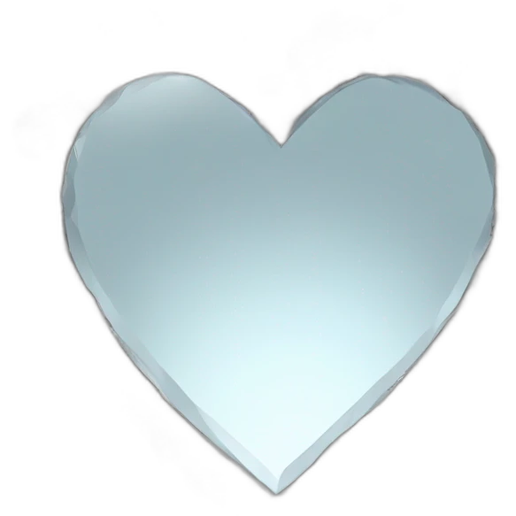 fancy diamond heart mirror emoji