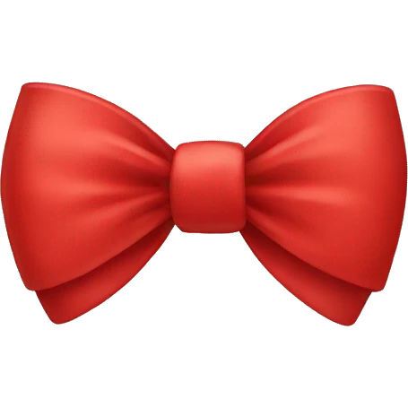 Red bow  emoji