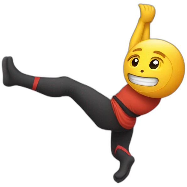 ninja warrior on monkey bars emoji