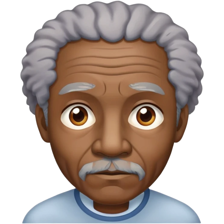 Very old black man  emoji