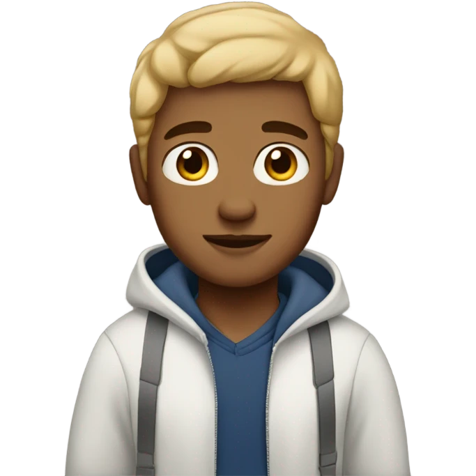 light skin guy with gap emoji