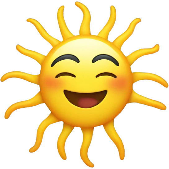 happy sun emoji