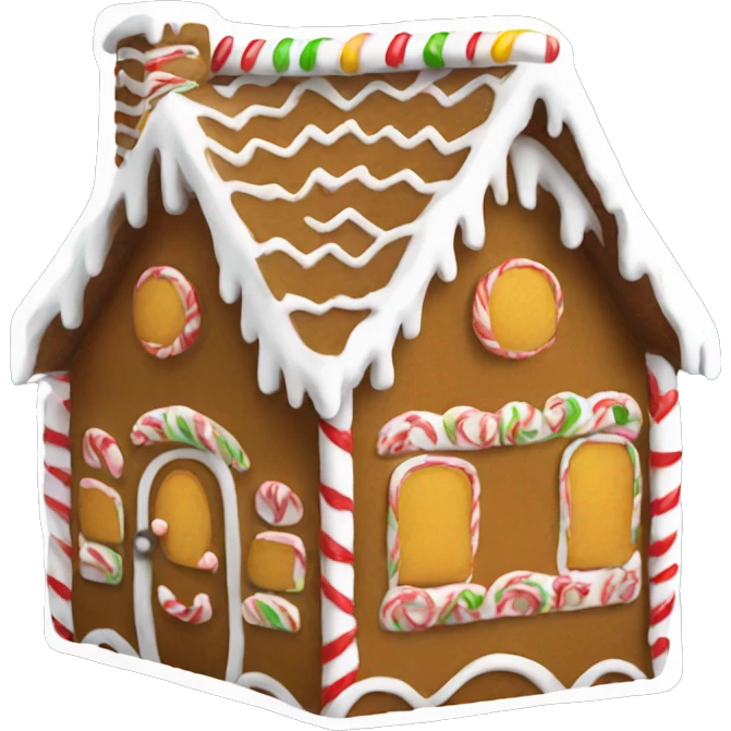 Gingerbread house emoji