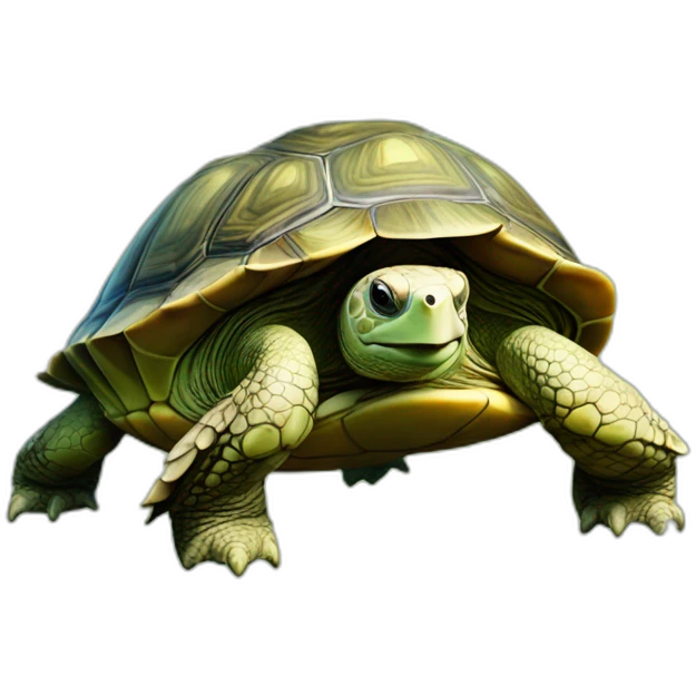 Une tortue 🐢 sur un élève emoji
