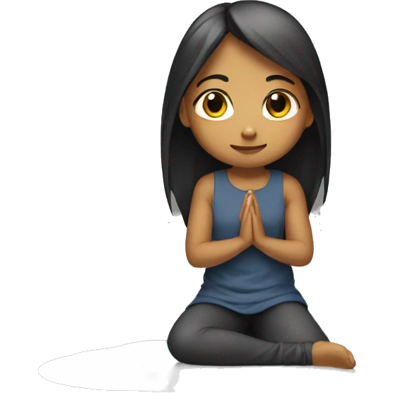 Kneeling girl emoji