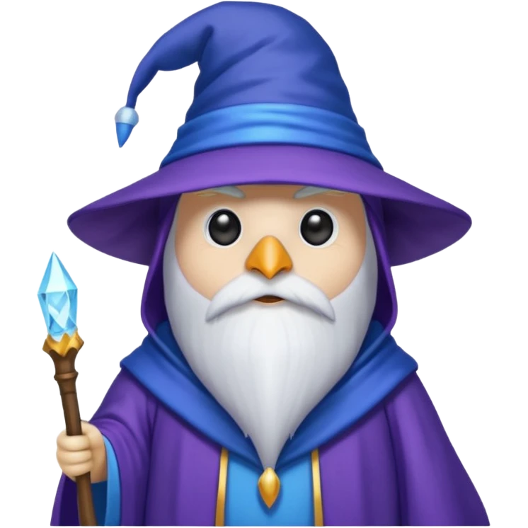 Penguin Wizard emoji