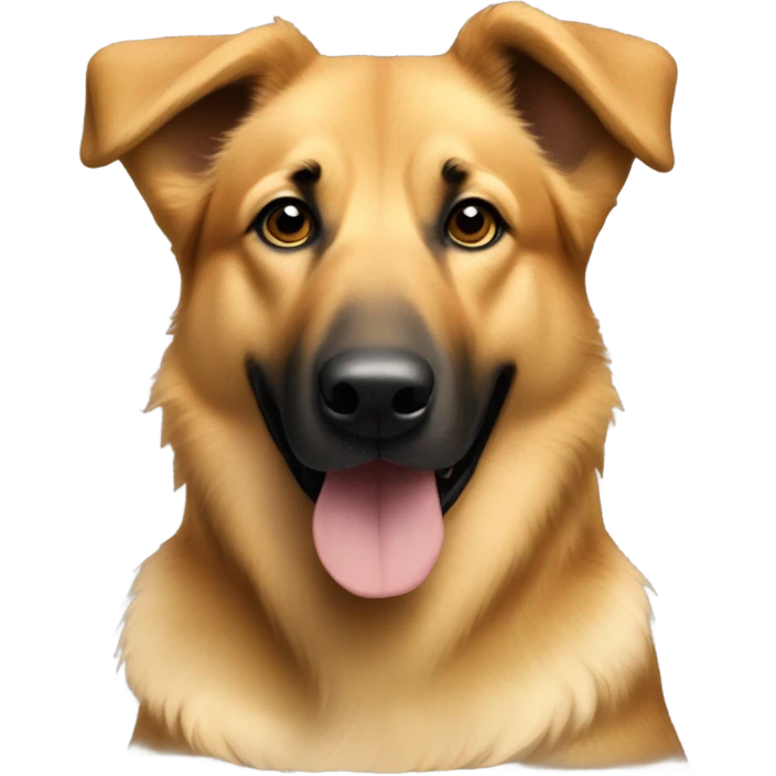 Cubby golden colored german Sheppard retriever mix emoji
