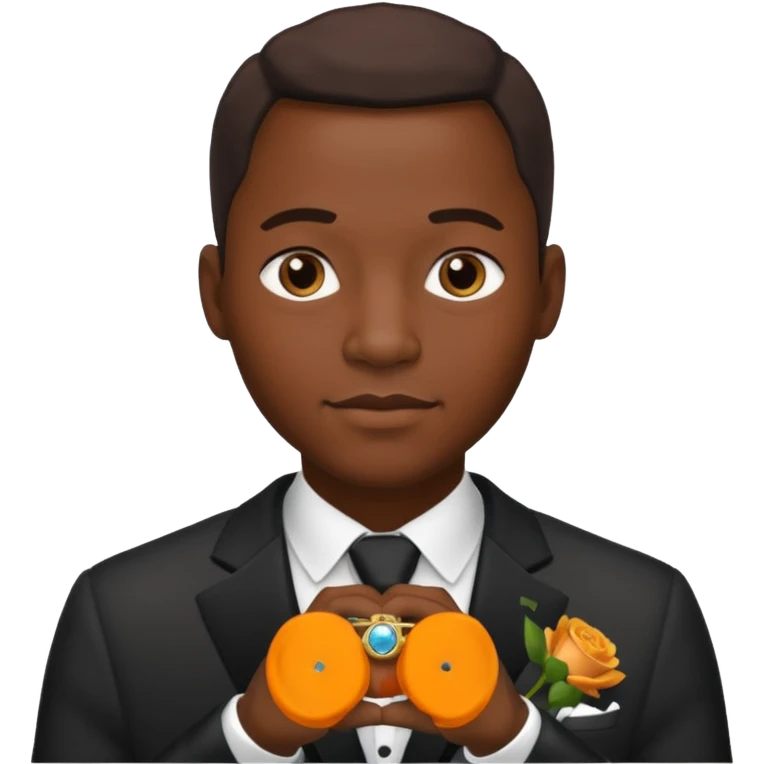 hombre afroamericano casado  emoji