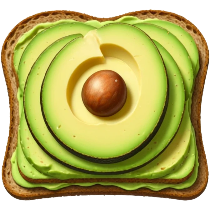 avocado toast no pit emoji