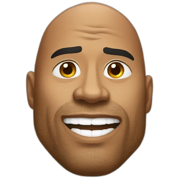 The rock avec un rocher emoji