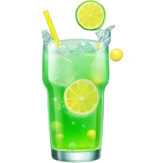 Lemon lime soda emoji