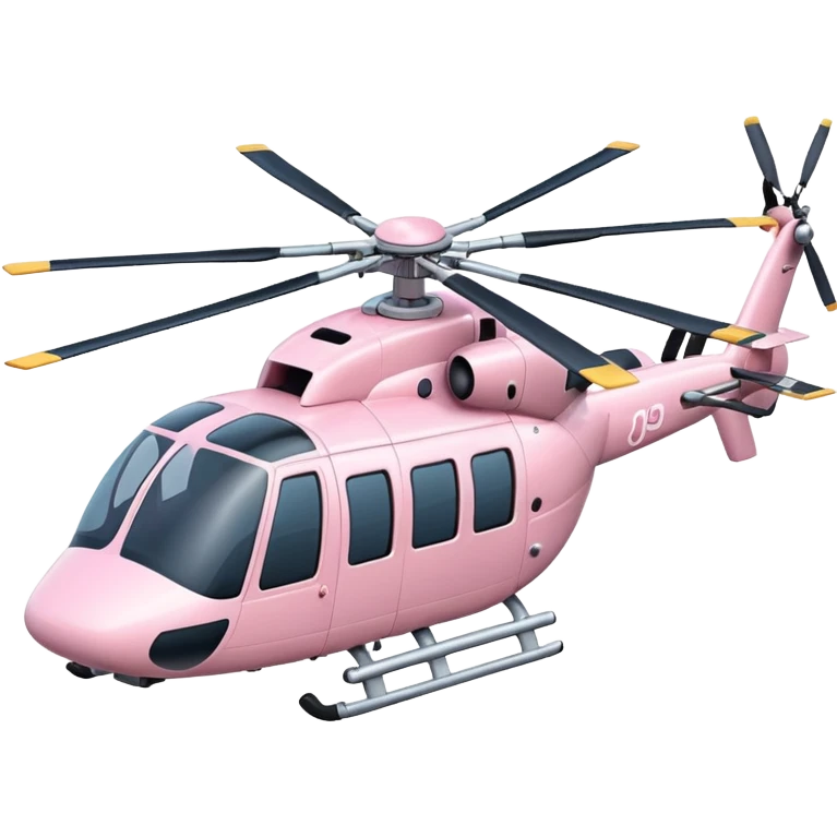 Light pink huge helicopter emoji