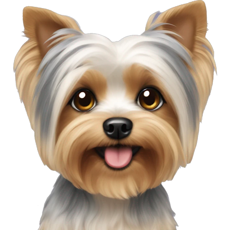 Yorkie Maltese mix dog emoji