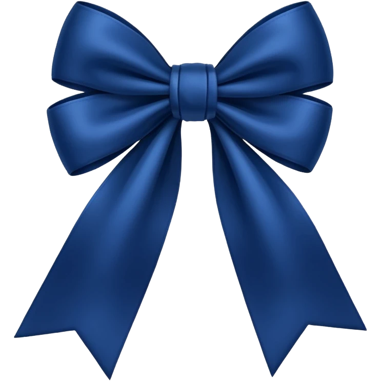 Dark blue bow emoji