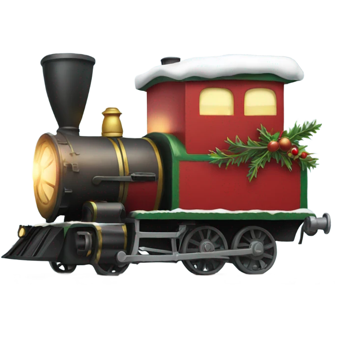 Christmas train emoji
