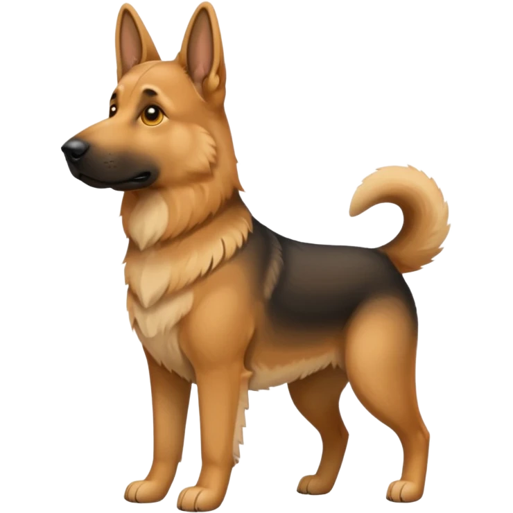 tan colored german shepard emoji