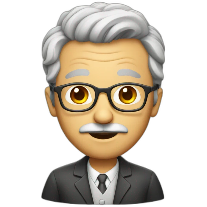 funny professor emoji