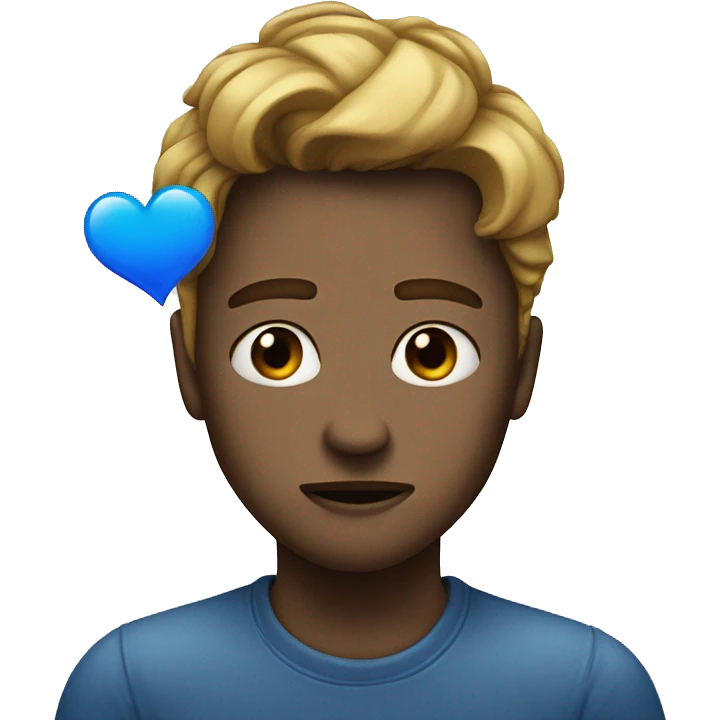 Blue heart broken emoji