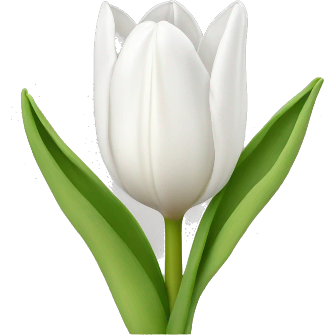 White tulip emoji