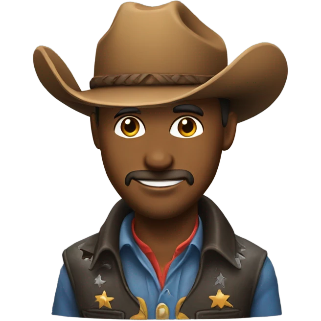 Cowboy with smirk emoji