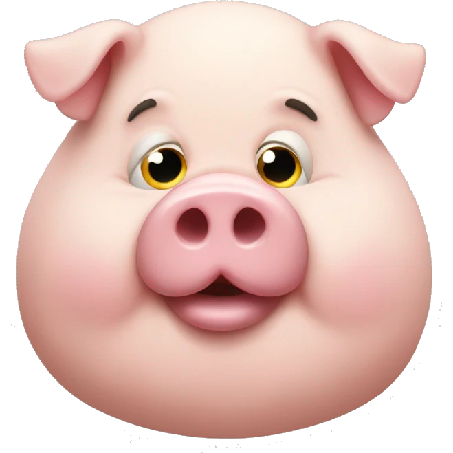 fat pig emoji