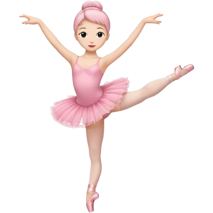 full body balet with pink tutu emoji