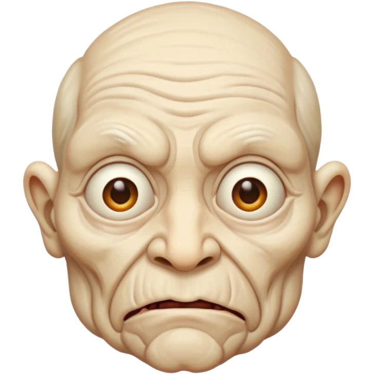 Gross face emoji