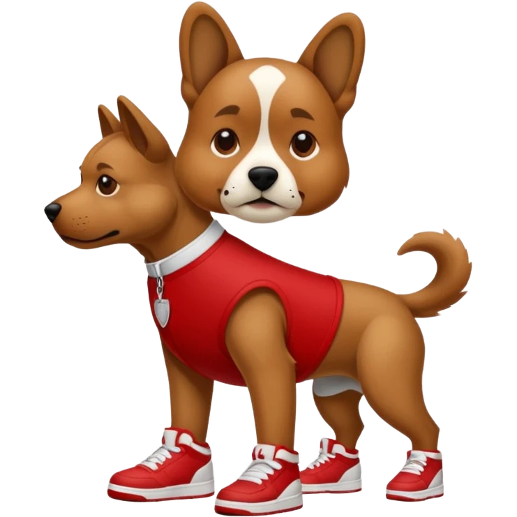 dog with jordans (shoes) emoji