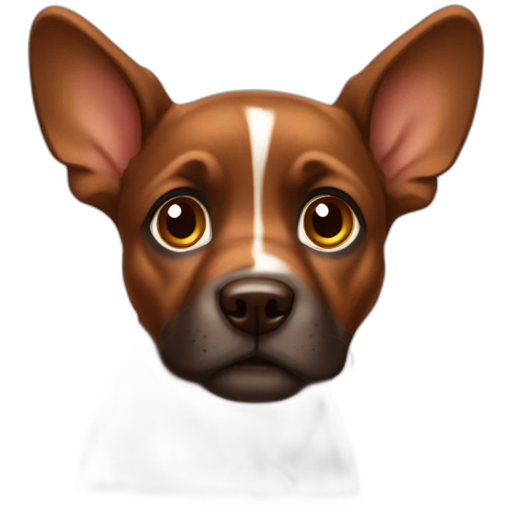 Fully brown-puppy-with-big-ears down emoji