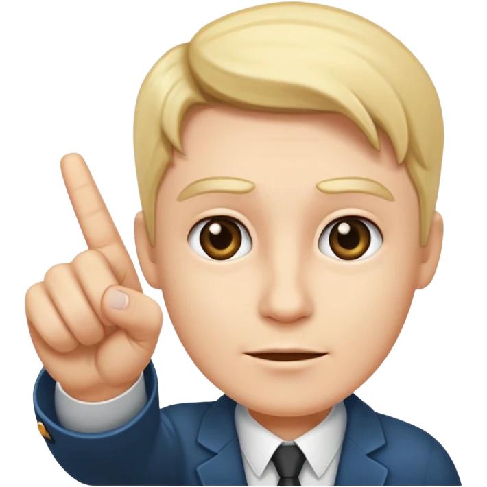 a finger pointing at the reader emoji