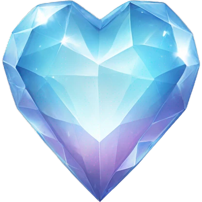 crystal heart emoji