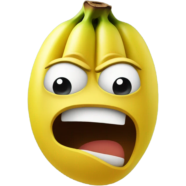 A angry banana emoji