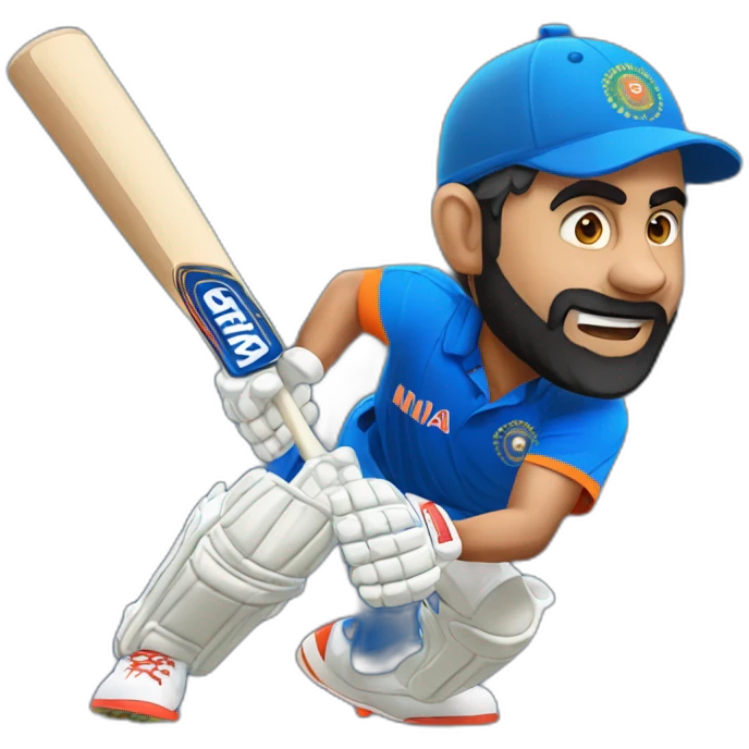Virat kohli batting emoji