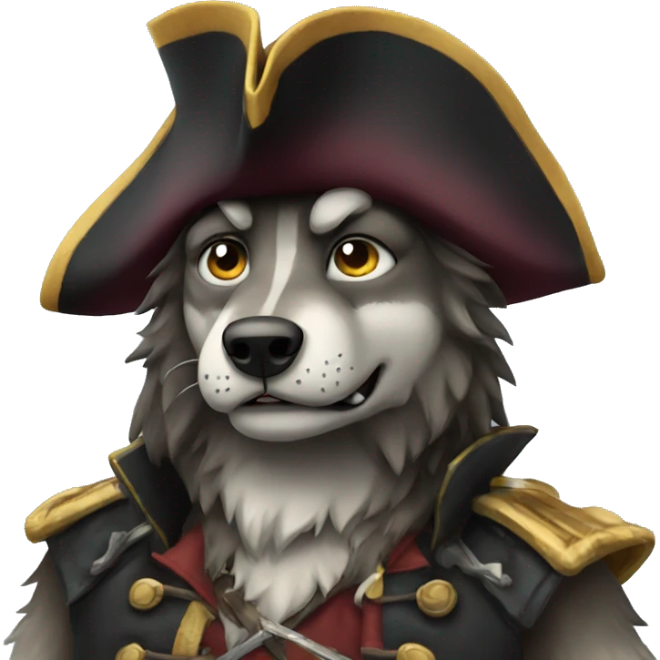Wolf Pirate emoji