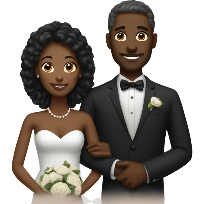 Black Married couple emoji