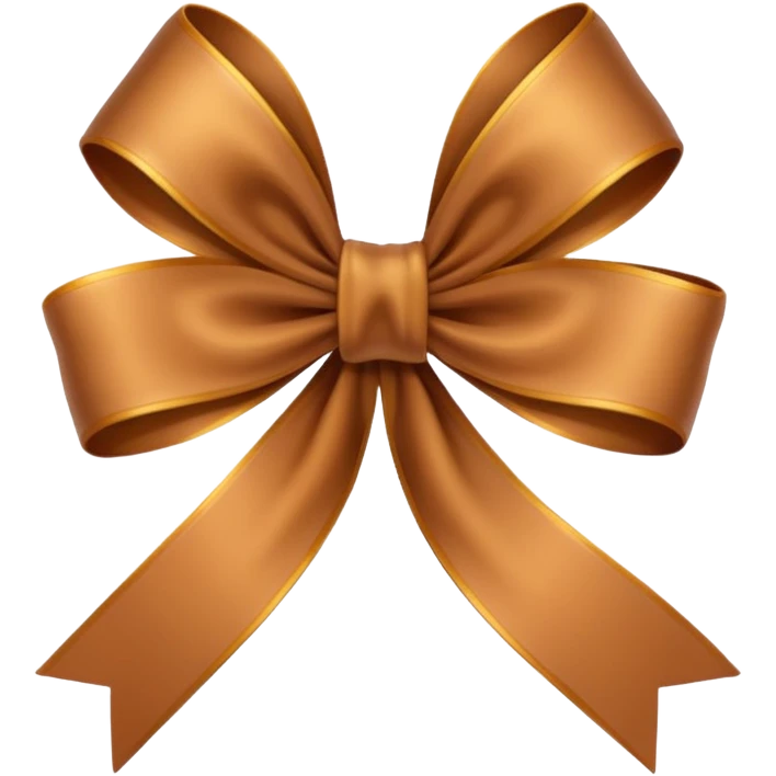 brown ribbon emoji