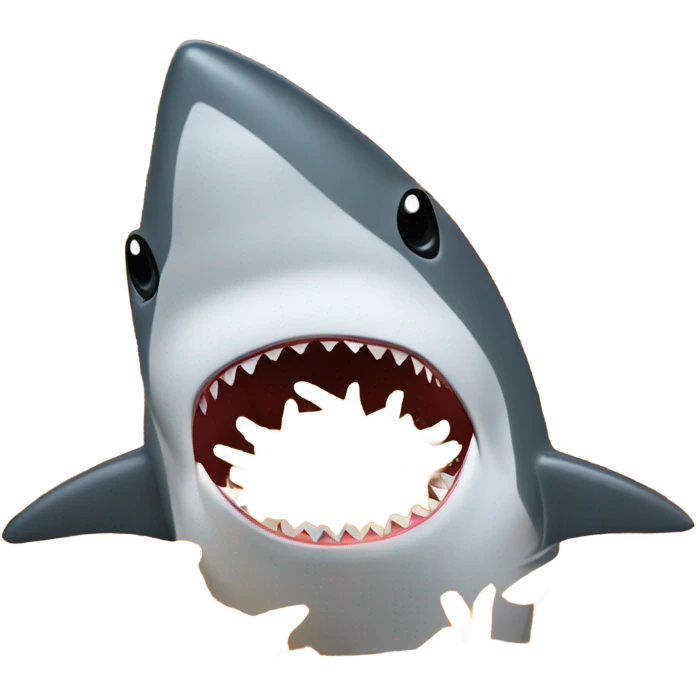 Shark eating 1 billion French fries emoji