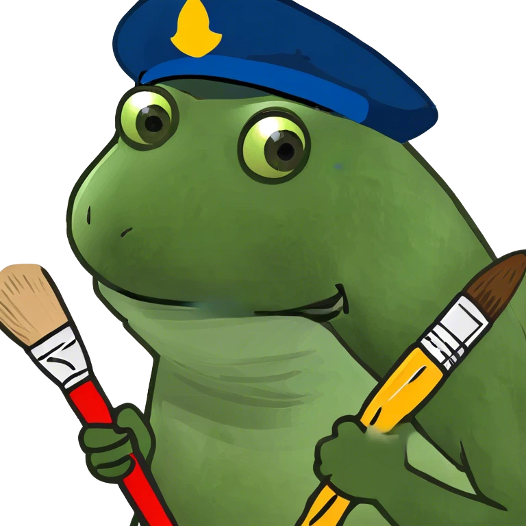 frog painter emoji