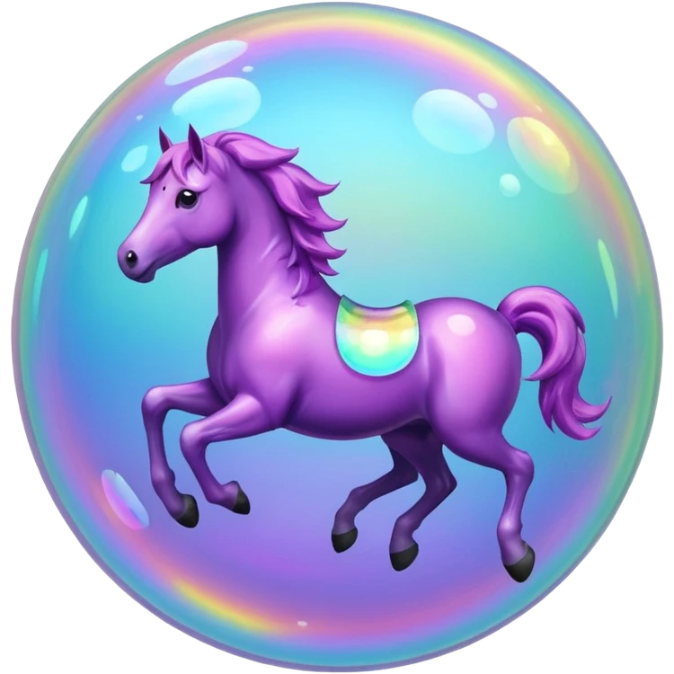Bubble horse emoji
